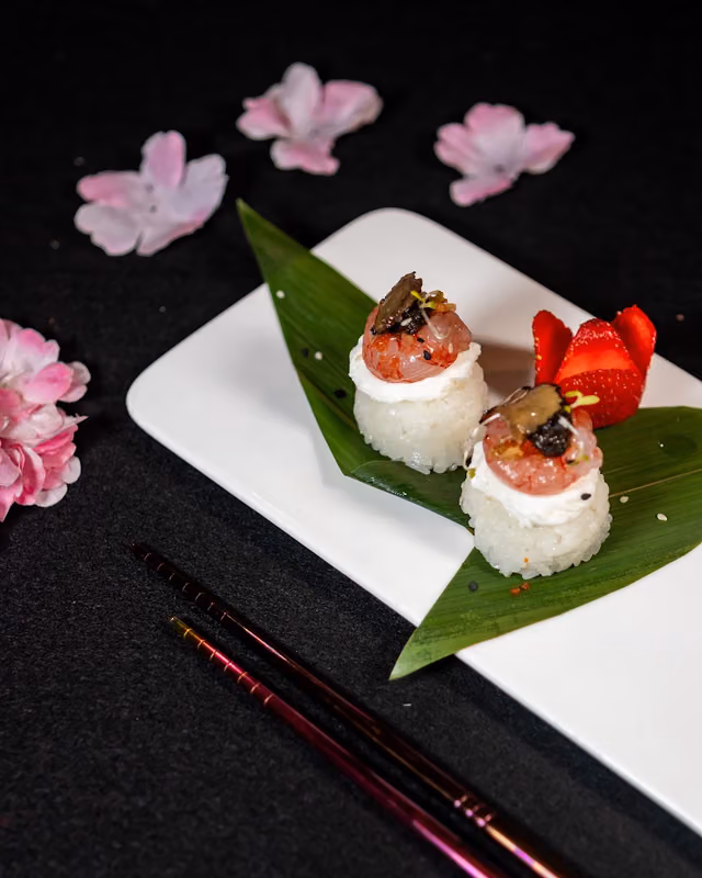 Nigiri con la fragola