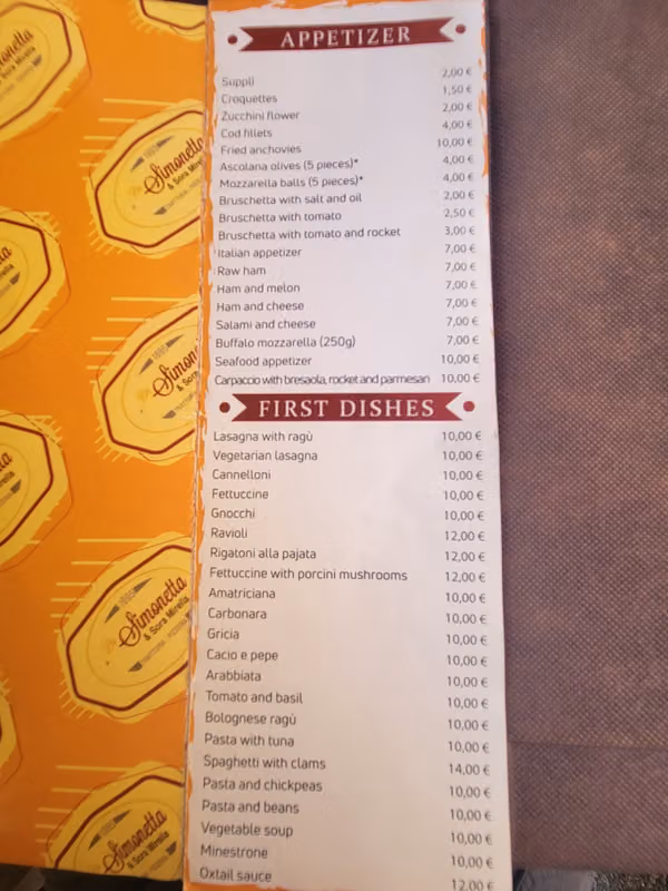 Trattoria Pizzeria da Simonetta