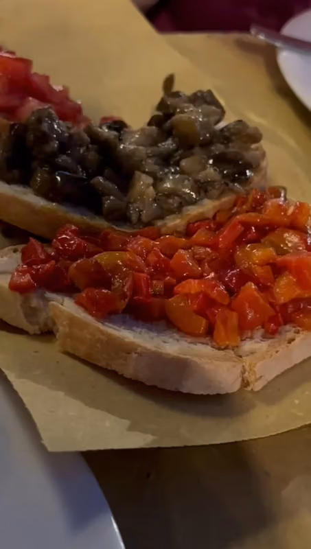 Bruschette ai peperoni