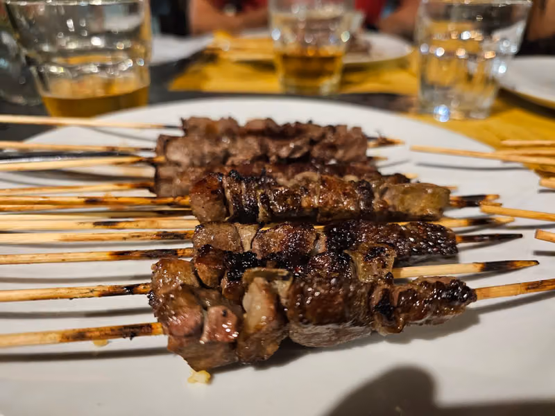 Arrosticini alla brace