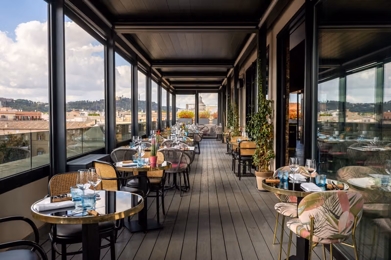 Vista su Roma dallo skybar