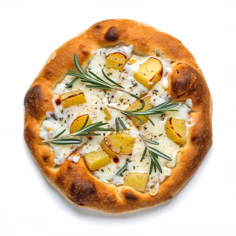 Pizza patate e rosmarino