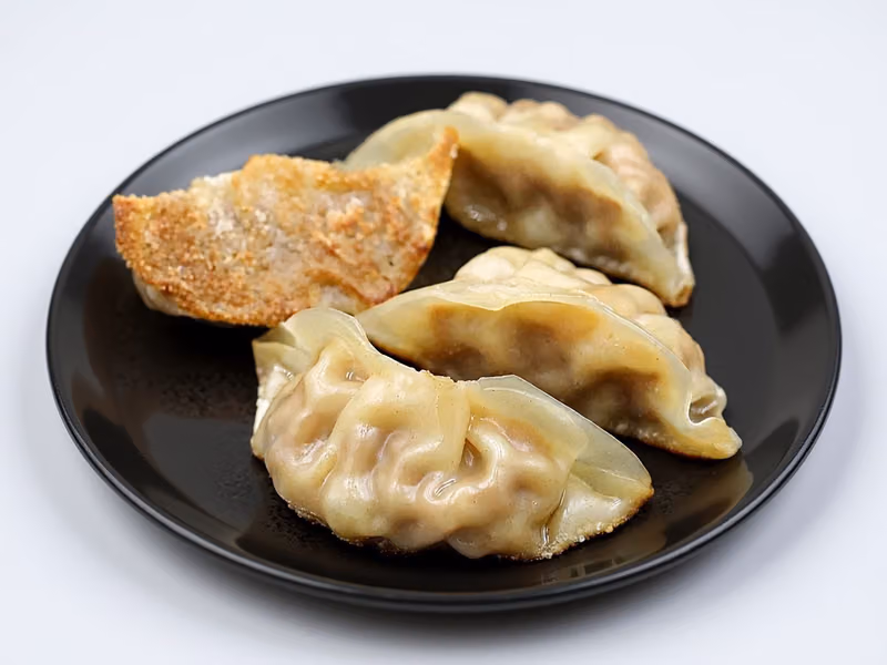Ravioli alla griglia e al vapore