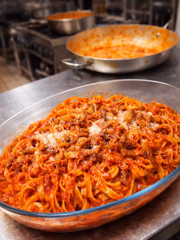 Amatriciana mantecata in padella