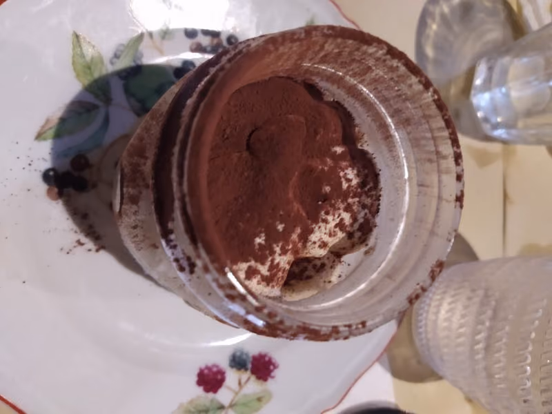 Tiramisù servito nel bicchiere