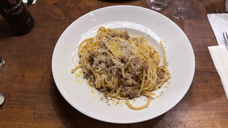 Un piatto di spaghetti
