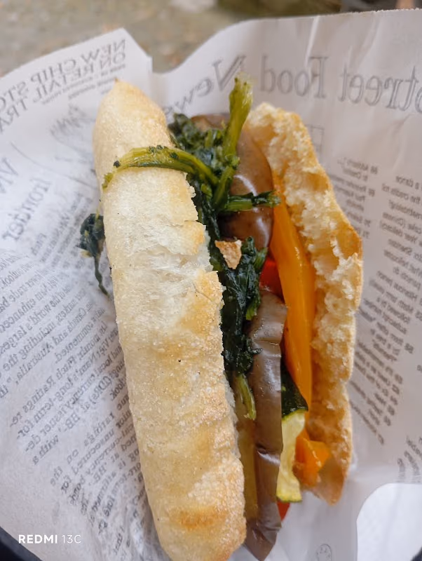 Panino con verdure grigliate